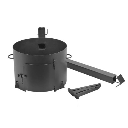Stove with a diameter of 360 mm with a pipe for a cauldron of 12 liters в Брянске