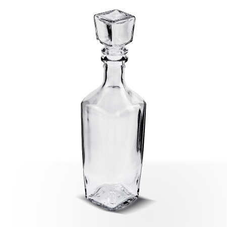 Бутылка (штоф) "Элегант" стеклянная 0,5 литра с пробкой  в Брянске