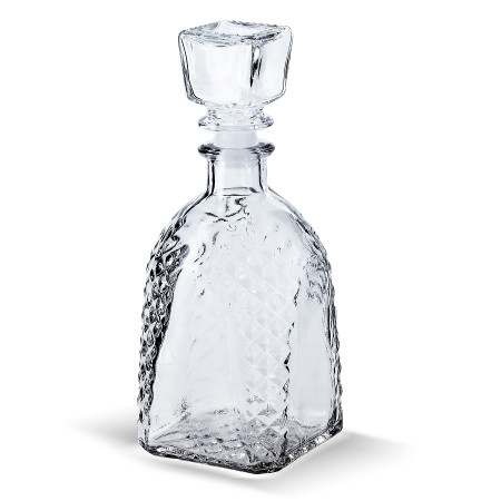 Бутылка (штоф) "Арка" стеклянная 0,5 литра с пробкой  в Брянске