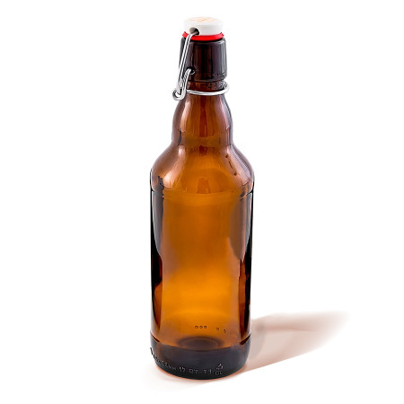 Бутылка темная стеклянная с бугельной пробкой 0,5 литра в Брянске