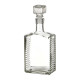 Бутылка (штоф) "Кристалл" стеклянная 0,5 литра с пробкой  в Брянске